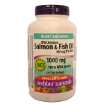 WEBBER WILD ALASKAN SALMON &FISH OIL 1000MG