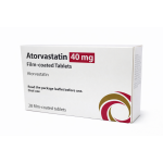 Atorvastatin 40 mg Film‑Coated Tablets (28’s) 