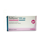 EUTHYROX 100MCG TABS 30`S(LEVOTHYROXINE)