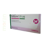 EUTHYROX(LEVOTHYROXINE 25MCG TABS 30`S)