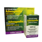 WEBBER ASHWAGANGHA 3600MG VEG CAPS 120`S