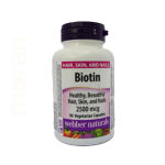 WEBBER BIOTIN 25OOMCG VEG CAP`S 90