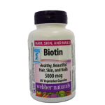 WEBBER  BIOTIN 5000MCG VEG CAP`S 60