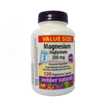 WEBBER  MAGNESIUM BISGLYCINATE 200MG VEG C